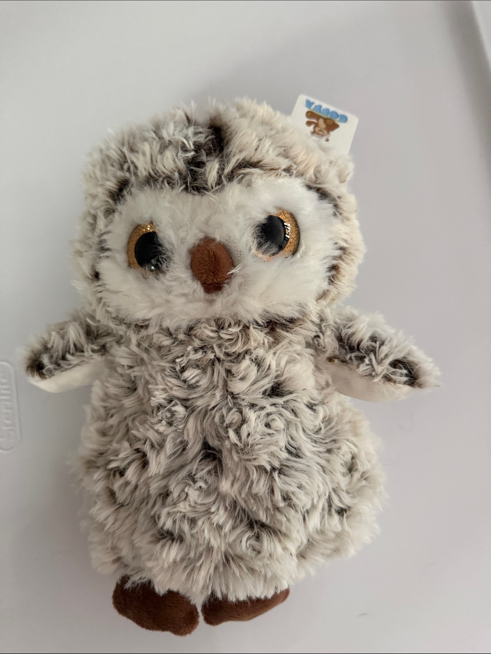 Brand new Goffa 12” Plush Grey Owl Stuffed Animal - Cute Fluffy Owl